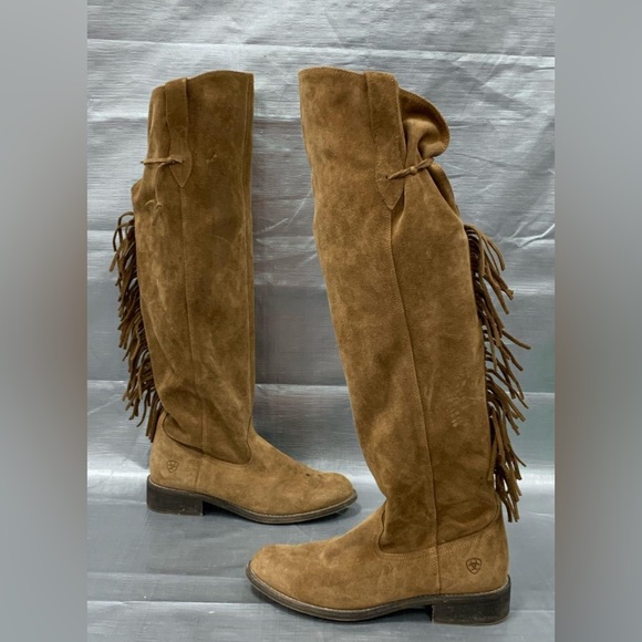 Ariat Farrah Fringe Western Boot knee high size 9.5 - Picture 4 of 7